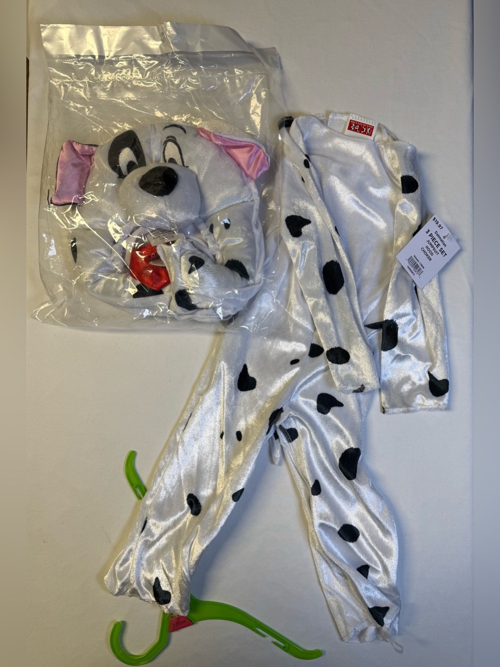 Dalmatian Puppy Costume Set - White with Black Spots